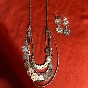 Rustic Necklace and Earring Set